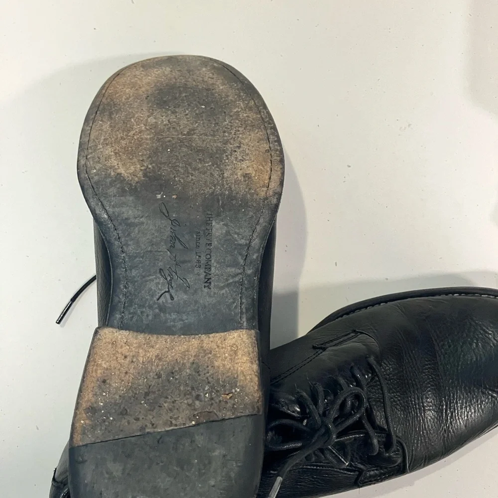 Frye vintage Men's Black Leather derby Shoes
